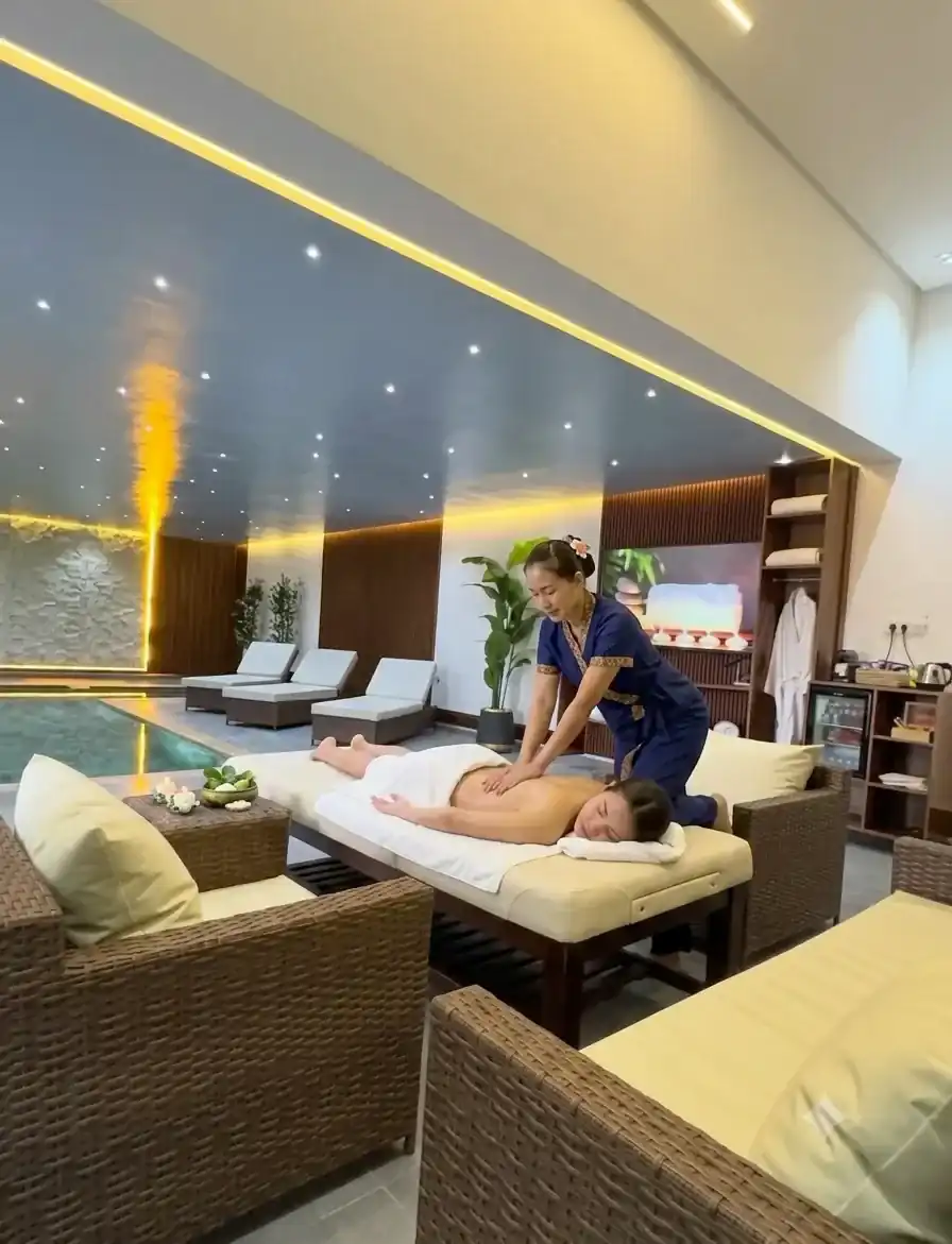 Massage à la villa